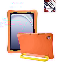 Kids Shockproof Tablet Case with Rotating Handle Stand - ORANGE for Galaxy Tab A9 Plus 2023 (11") (X210, X216, X218) (Only Ground Shipping)