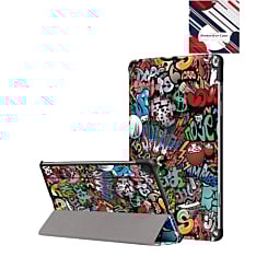 Old Style Notebook Design Case for Galaxy Tab S6 lite 10.4" - GRAFFITI (Only Ground Shipping)