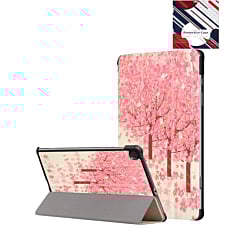 Old Style Notebook Design Case for Galaxy Tab S6 lite 10.4" - CHERRY BLOSSOMS (Only Ground Shipping)