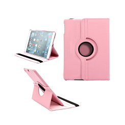 Universal 10" 360 Degree Rotating Leather Case - LIGHT PINK (Only Ground Shipping)