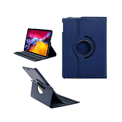 Universal 8" 360 Degree Rotating Leather Case - BLUE (Only Ground Shipping)