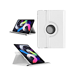 Universal 8" 360 Degree Rotating Leather Case - WHITE (Only Ground Shipping)