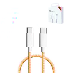 USB C-C Charging Cable for iPhone / iPads / AirPods Series (ORANGE) (3ft) (27W) (Only Ground Shipping)