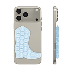 Cowboy Boot Silicone Suction Cup Phone Holder - LIGHT BLUE (Only Ground Shipping)