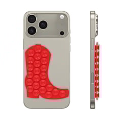 Cowboy Boot Silicone Suction Cup Phone Holder - RED (Only Ground Shipping)