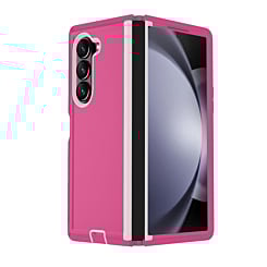 Heavy Duty Case for Galaxy Z Fold 6 (HOT PINK & WHITE) (Only Ground Shipping)