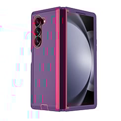 Heavy Duty Case for Galaxy Z Fold 6 (DARK PURPLE & PINK) (Only Ground Shipping)