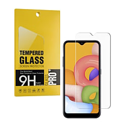 Buy the clear tempered glass for Galaxy A01, 2.5D, 1 piece.