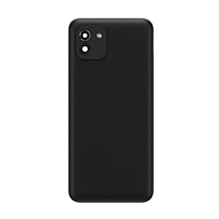 Shop the black Back Glass for Galaxy A03 A035 2021 with no logo.
