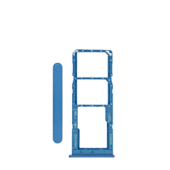 Buy the dual SIM card tray for Galaxy A12 A125 2020 in blue.
