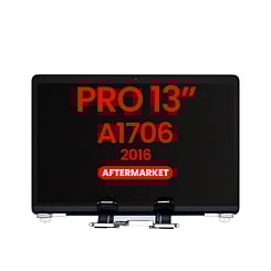 LCD Assembly (SILVER) (NO LOGO) (Aftermarket) for MacBook Pro 13" with Touch Bar / Pro 13" (A1706 / Late 2016)