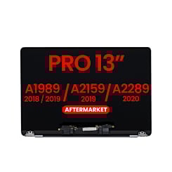 LCD Assembly (SPACE GRAY) (NO LOGO) (Aftermarket) for MacBook Pro 13 (A1989 / Late 2018 / Early 2019) (A2159 / Mid 2019) (A2289 / Mid 2020)