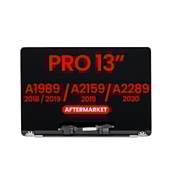 LCD Assembly (SILVER) (NO LOGO) (Aftermarket) for MacBook Pro 13 (A1989 / Late 2018 / Early 2019) (A2159 / Mid 2019) (A2289 / Mid 2020)