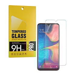 Order the Clear Tempered Glass for Galaxy A20 A205 Case Friendly 2.5D 1 Piece.
