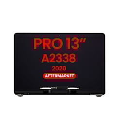 LCD Assembly (SPACE GRAY) (NO LOGO) (Aftermarket) for MacBook Pro 13" (A2338 / Late 2020) (M1 / M2)