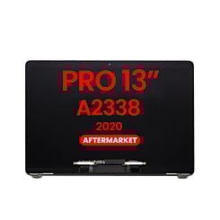 LCD Assembly (SILVER) (NO LOGO) (Aftermarket) for MacBook Pro 13" (A2338 / Late 2020) (M1 / M2)