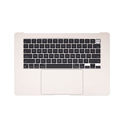 Top Case with US Keyboard & Touchpad (STARLIGHT) for MacBook Air 15" (A2941 / Mid 2023)