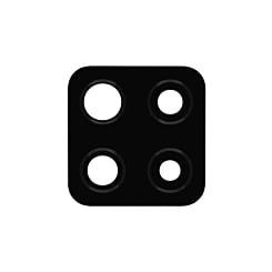 Shop the Back Camera Lens with Adhesive for Galaxy A42 5G A426 2020, glass only, Prism Black.