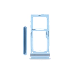 Grab the wholesale deals on the Dual SIM Card Tray in Awesome Blue for Galaxy A52 4G model A525 from 2021, A52 5G model A526 from 2021, and A52s 5G model A528 from 2021.