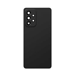 Order the Back Glass with Camera Lens and Adhesive for Galaxy A53 5G, model A536 from 2022 – No Logo, Black.
