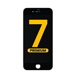 LCD Assembly with Steel Plate for iPhone 7 (Black) (Premium)