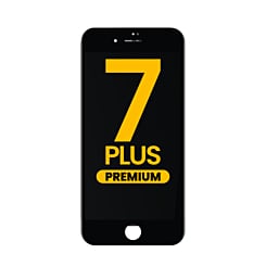 LCD Assembly with Steel Plate for iPhone 7 Plus (Black) (Premium / LG)