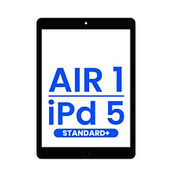 Standard+ iPad 5 (2017) / Air 1 Digitizer Assembly (BLACK) (Air 1 Home Button Pre-Installed)
