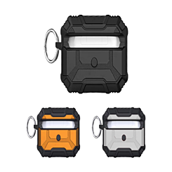 AirPods 1/2 Hard Plastic Transparent Case with Keychain