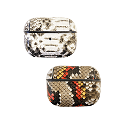 AirPods 1/2 Snake Fashion Leather Case