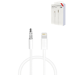 USB L-AUX Headphone Jack Cable (WHITE) (3ft) (Only Ground Shipping)