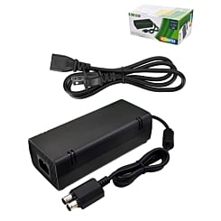AC Adapter with US Cable for Xbox 360 Slim (Only Ground Shipping)