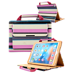 Smart Work Bag Style Case - MIX COLOR PINK for iPad Mini 1 / 2 / 3 / 4 / 5 (Only Ground Shipping)