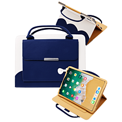 Smart Work Bag Style Case - RIBBON BLUE for iPad Mini 1 / 2 / 3 / 4 / 5 (Only Ground Shipping)