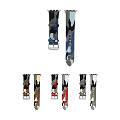 Camo Design Silicone Soft Band iWatch (38/40/41mm) (Only Ground Shipping)