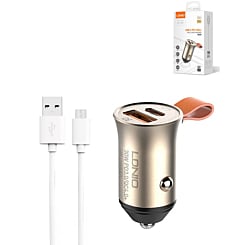 LDNIO C509Q PD QC4.0 Dual USB A+C Car Charger with USB A-M Cable (3ft) (18W) (Only Ground Shipping)