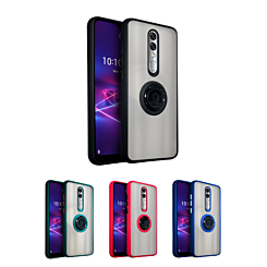 Coolpad Legacy Brisa Hard PC Rear / Soft TPU Colorful Border Case with I-ring Holder