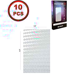 ProtectionPro - Blank Carbon Fiber White Film (Small) (Pack of 10)