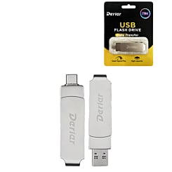 Derlar Dual USB 3.2 Type A + C USB Flash Drive (256GB)