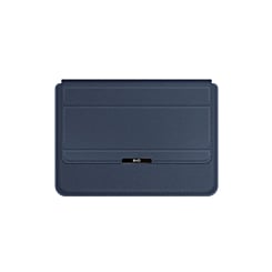 EVO Laptop & iPad 15" Leather Sleeve Pouch Bag - DARK BLUE (Only Ground Shipping)