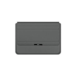 EVO Laptop & iPad 15" Leather Sleeve Pouch Bag - GRAY (Only Ground Shipping)
