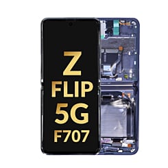 OLED Assembly with Frame for Galaxy Z Flip 5G F707 2020 (MYSTIC GRAY) (Service Pack)