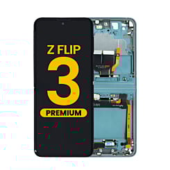 OLED Assembly with Frame for Galaxy Z Flip 3 F711 (GREEN) (US & International) (Premium)