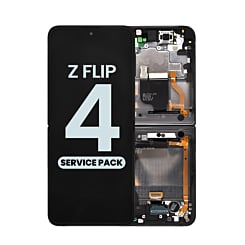OLED Assembly with Frame for Galaxy Z Flip 4 F721 (BLACK) (US and International) (Service Pack)