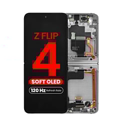 OLED Assembly with Frame for Galaxy Z Flip 4 F721 (BLACK) (US & International) (Aftermarket Pro OLED / 120HZ)