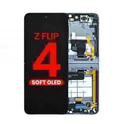 OLED Assembly with Frame for Galaxy Z Flip 4 F721 (BLACK) (US & International) (Aftermarket OLED)