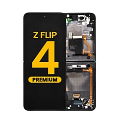 OLED Assembly with Frame for Galaxy Z Flip 4 F721 (BLACK / BOSPOKE NAVY) (US and International) (Premium)