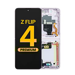 OLED Assembly with Frame for Galaxy Z Flip 4 F721 (VIOLET / BORA PURPLE) (US and International) (Premium)