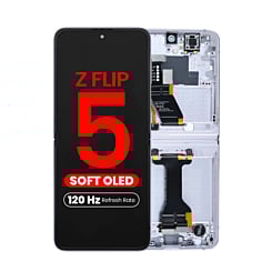 OLED Assembly with Frame for Galaxy Z Flip 5 F731 (LAVENDER) (US & International) (Aftermarket Pro OLED / 120HZ)