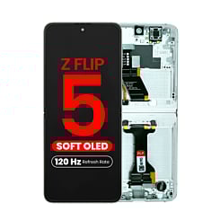 OLED Assembly with Frame for Galaxy Z Flip 5 F731 (MINT) (US & International) (Aftermarket Pro OLED / 120HZ)