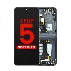 OLED Assembly with Frame for Galaxy Z Flip 5 F731 (GRAY) (US & International) (Aftermarket OLED)